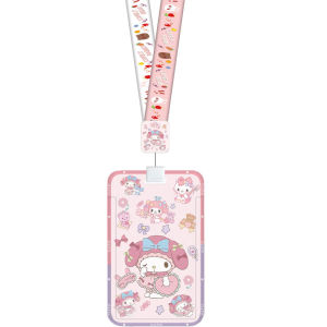 Cute Cat Pattern Badge Reel Retractable Card Holder