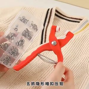 READY STOCK Five-claw Buckle Installation Tool Nail-free Seam-free Concealed Buckle Multi-function Puncher Alat Tang五爪扣