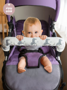 Pure Cotton Baby Stroller Handle Protector Cover: A Durable & Washable Solution for Infants
