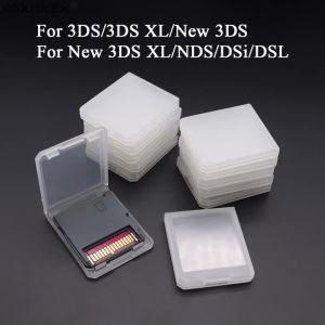 Transparent White Game Cartridge Storage Box For 3DS DSI DSL NDSi NDSL New 3DS XL SD TF MS Memory Card Protective Game Accessory