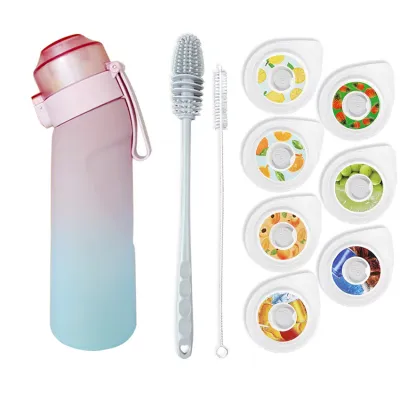 Airup 650ml Sport Water Bottle Flavor Playful Tasteless Airy Cup Style Hand Washable Double Lid Design Leak Proof