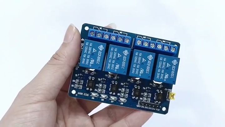 Module 4 Relay 5V, tín hiệu vào điều khiển DC5V
