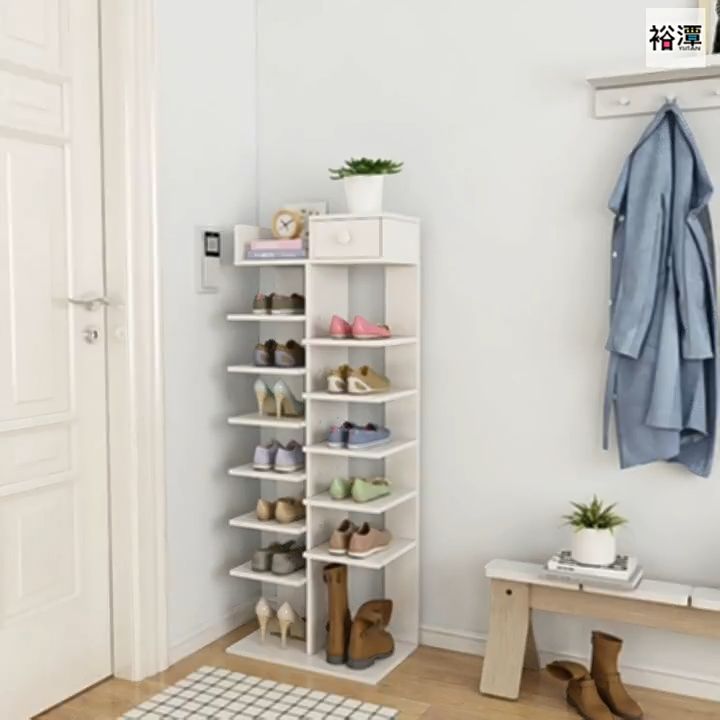 QUANU Multi-layer Shoe Rack Double Row Shoe Organizer Storage Rack ...