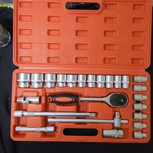 MEIJER Kunci Sok Set 25 Pcs 6PT 1/2DR 8 - 32 MM Socket Shock Sock Set