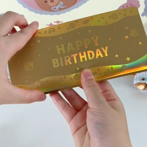 PRAISEDTU Traditional 3D Birthday Red Envelope  Foldable Lucky Money Envelope Creative DIY Packing Birthday Cake Greeting Card Chinese New Year