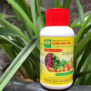 Phân bón lá sinh học NANO cao cấp VƯỜN SINH THÁI. Giúp rễ khỏe cành chắc đọt mạnh ra hoa đậu quả nhiều. Ức chế sâu bệnh gây hại