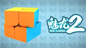 PAKET LENGKAP Rubik 3x3/2x2 Moyu Meilong profesional kecepatan kubus halus rotasi