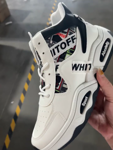 Mens Chunky Platform Sneakers High Top Fashion Streetwear Basketball Casual Breathable Sports Shoes