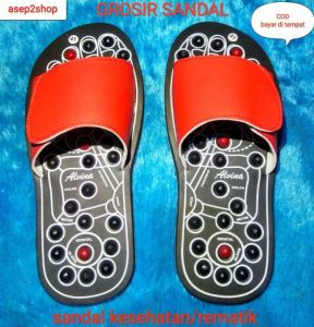 Sandal Rematik Kesehatan Refleksi Selop & Capit Terapi Pijat Kaki Asam Urat