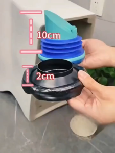Toilet flange seal deodorizing thickened and leak-proof base universal anti-backflow check valve