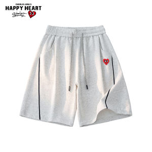 CHARLES JANGS HAPPY HEART | Trendy Casual Sport Shorts