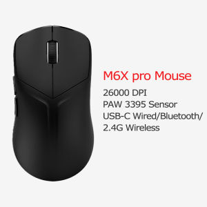 Lenovo | Lenovo Legion M6X Series Mouse Multiple Modes Wireless 2.4G USB-C Lightweight Dual-mode Ergonomic E-Sports Optical Sensor