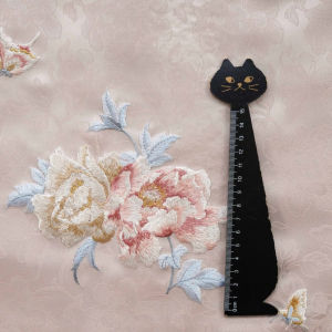 High Quality Jacquard Embroidery Fabric Heavy Work Colored Weave Elegant Dress Clothing Textile Decoration Material