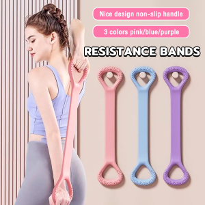 Talao 8 Word Type Rubber Resistance Yoga Band Elastic Belt Body Building Tool