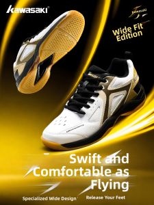 Kawasaki | Lightweight Rapid Wide Fit Anti-Slip Wear-Resistant Badminton Shoes