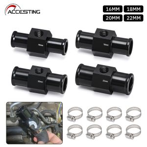 ข้อต่อท่อเซ็นเซอร์เกจวัดอุณหภูมิหม้อน้ำอุณหภูมิหม้อน้ำสีดำ18มม. 20มม. 22มม. 24มม.