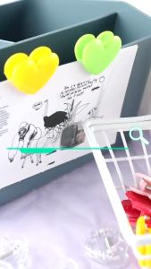 20 PCS Pink Heart Clip Love Clip Photo Clip Seal Clip File Clipe Paper Clip Stationery Clip Decoration Clip