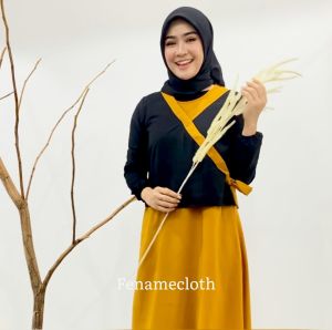 Fashion Muslim Gamis Wanita Lebaran! Gamis Muslim Rachel Terbaru