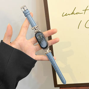 Luxurious Leather D-Buckle Bracelet for Xiaomi Band 8 9 10 Womens Fashionable Autumn Winter Accessory Original Design