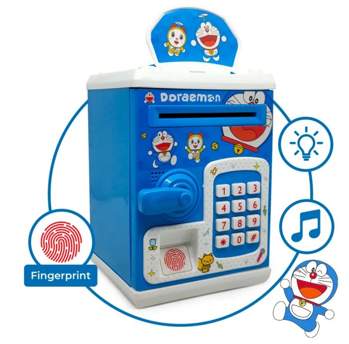 Js Mainan Edukasi Anak Celengan Mini ATM Brankas Karakter Uang