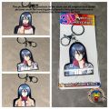 Dynamic Transformation 3D Gradient Keychain Bag Pendant Anime Attack on Titan Eren Mikasa Acrylic Keychain Cartoon Series. 