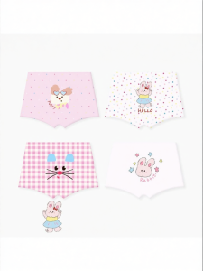 Cute Animal Comfortable Breathable Non-pinching Girl Boxer Briefs