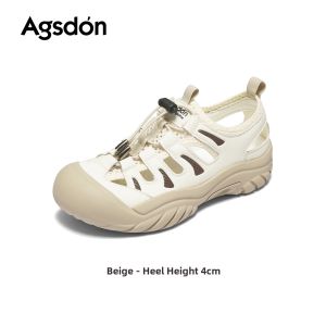 Agsdon | Autumn Breathable Hollow Thick Sole Toe-Protected Womens Climbing Hiking Shoes