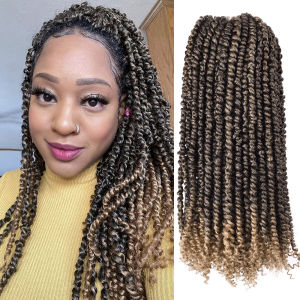 14 Inch Passion Twist Synthetic Crochet Hair for Black Women 1Pack Pre-twisted Spring Twist Pre-looped Crochet Braids