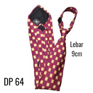 Dasi instant perekat motif weiding kantor
