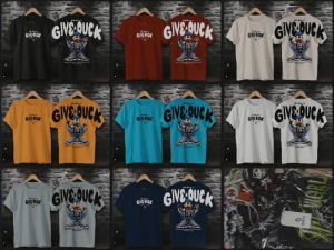 Arsyla T-SHIRT BAJU KAOS TULISAN GAUL GAMBAR GIVE A DUCK Tosca / KAOS DISTRO PRIA TERBARU TERMURAH / COWOK CEWEK DEWASA / KAOS KATA KATA / MEMPHIS ORIGIN VIRAL MURAH