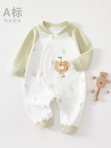 Pure Cotton Baby Romper Spring Autumn Newborn Sleepwear Long Sleeve A-Class Comfortable Breathable Daily Outfit for Babies