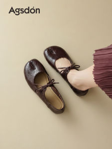 Agsdon | Comfortable Beautiful Mary Jane and Hoof Split Toe Flats for Women New