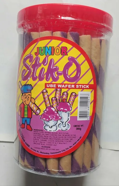 Stik-O ウベ380g*48pcs+サービス品 Amazon.com: Junior Stik-O Ube Wafer Stick 380g : Grocery