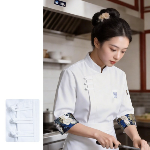 FAYILANG | Custom Chinese Style Chef Uniform Summer Autumn Wear 7/8 Sleeve