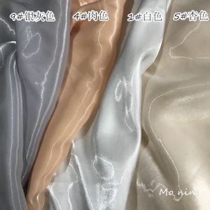 Bright Crystal Silk Texture Organza Fabric Designer Fabric DIY Handmade Doll Clothes Cos Clothing Hanfu Fabric