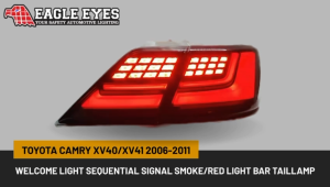 TOYOTA CAMRY XV40 2006-2011 LED SEQUENTIAL SIGNAL WELCOME LIGHT SMOKE RED LIGHT BAR TAILLAMP