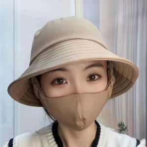 【♡Lovely girls house♡】Sunshade Hat Womens Summer Sunscreen Big Eaves Shawl Hat Mask Face Protection