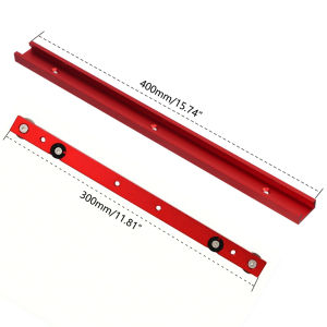 1Set 30 Type T-track & Miter Bar Slider T-slot Miter Track Jig Fixture Slot Connector Aluminum Woodworking Chute Rail DIY Tools