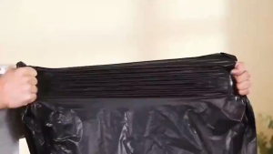 50pcs Disposable Trash Bag Large Black Outdoor Trash Bags For Industrial And Commercial Use