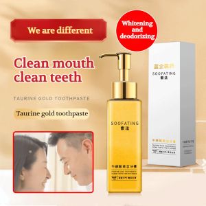 【MISUIY】Ubat gigi emas taurine tulen 150g 同款 正品 牛磺酸黄金牙膏150g 去除口臭去牙渍去牙按压口香