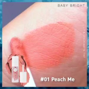 ✅ ลิปเบบี้ไบร์ท ลิปทินท์เนื้อแมทท์ กันน้ำ【 แก้ม&ปาก&ตา ครบจบในแท่งเดียว】Lip & Cheek Matte Tint 2.4g Baby Bright【รับตรงจากบริษัท】