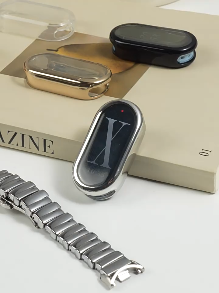 TPU Case with Film for Xiaomi Mi Band 8/NFC Cover Soft Bumper Screen Protector Frame Case Tali Jam Tangan Smartwatch for Xiaomi Mi Band 8/NFC