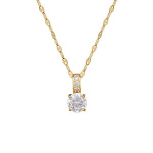 Luxurious Titanium Steel Necklace for Women Fashionable Simple Clavicle Chain Trendy Jewelry Accessory