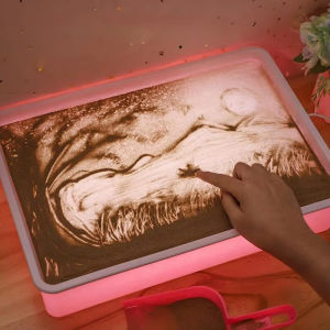 Art Drawing Kits Creative Sand Painting Box For Kids LED Tabletop Lightbox Holiday & Birthday Gifts For Boys & Girls