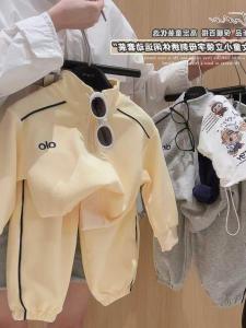 Cute Comfortable Childrens Embroidered Sweatshirt Set Soft Two-Piece Fashionable Korean Style Mid-Large Kids Autumn New Arrivals