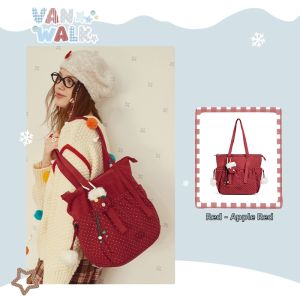 VANWALK | Dots Vintage Suede Tote Bag Large
