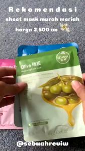 MASKER WAJAH MASK SHEET & ROREC SNAIL MASK ROREC SNAIL MODEL TOPEKG