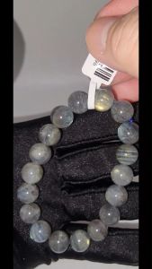 (SG Seller Ready Stocks) Top Grade Natural Grey  Moonstone Bracelet 10mm+ 顶级天然灰月光石手链 10+毫米