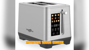 Farfalla FBT-8036 | 2-Slice Digital Bread Toaster | Touch Screen | Wider Slots | With Crumb Tray