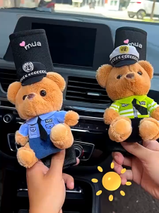 Bọc Đai An Toàn Ô Tô Hình Gấu Cảnh Sát Dễ Thương 2025 - Bọc Đai An Toàn Xe Hơi Cao Cấp